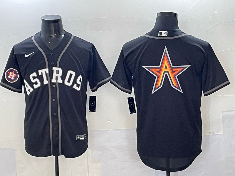 Men Houston Astros blank black 2025 Nike MLB Jersey 0022